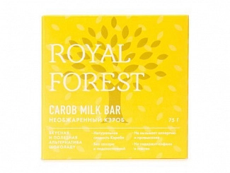 ROYAL FOREST CAROB MILK BAR (необжаренный кэроб), 75 г х 4 шт.
